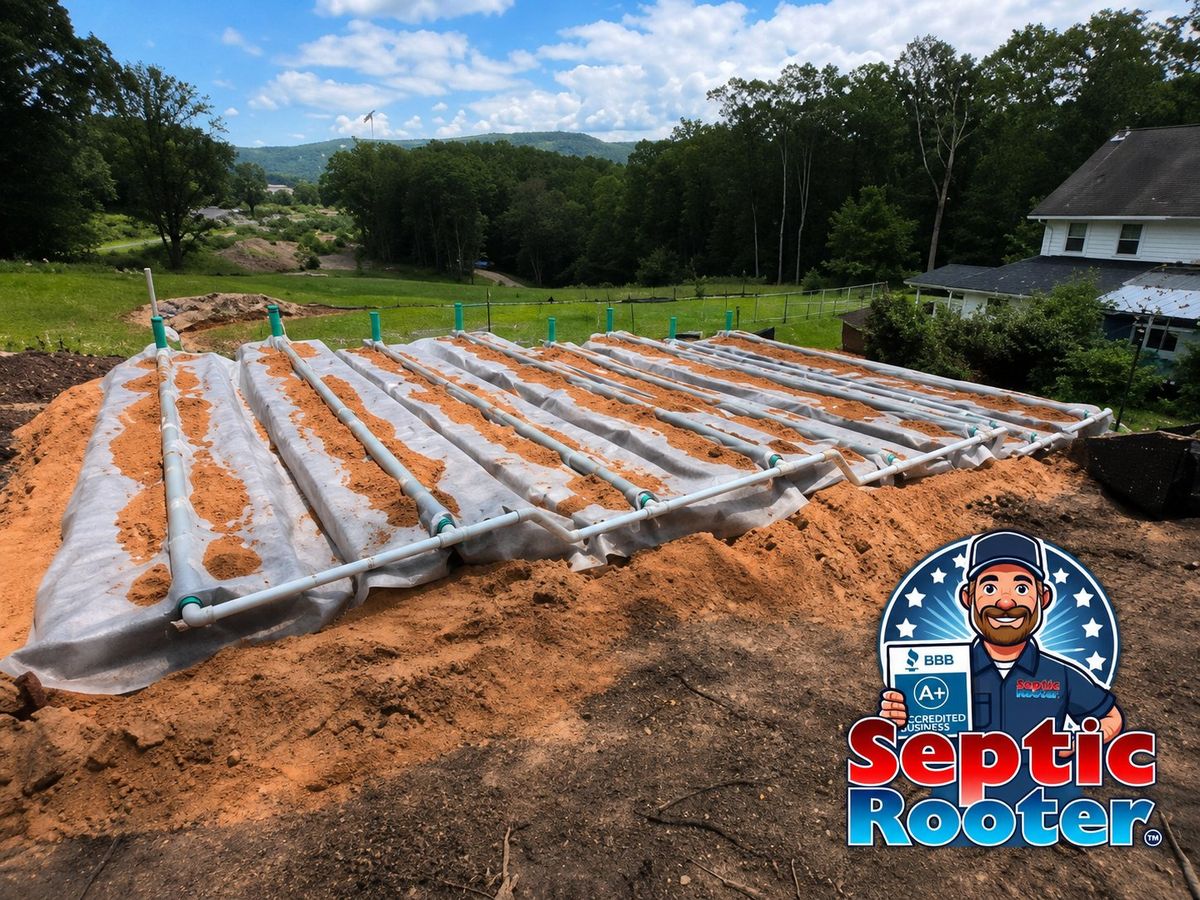 SepticRooter™ completed mound system